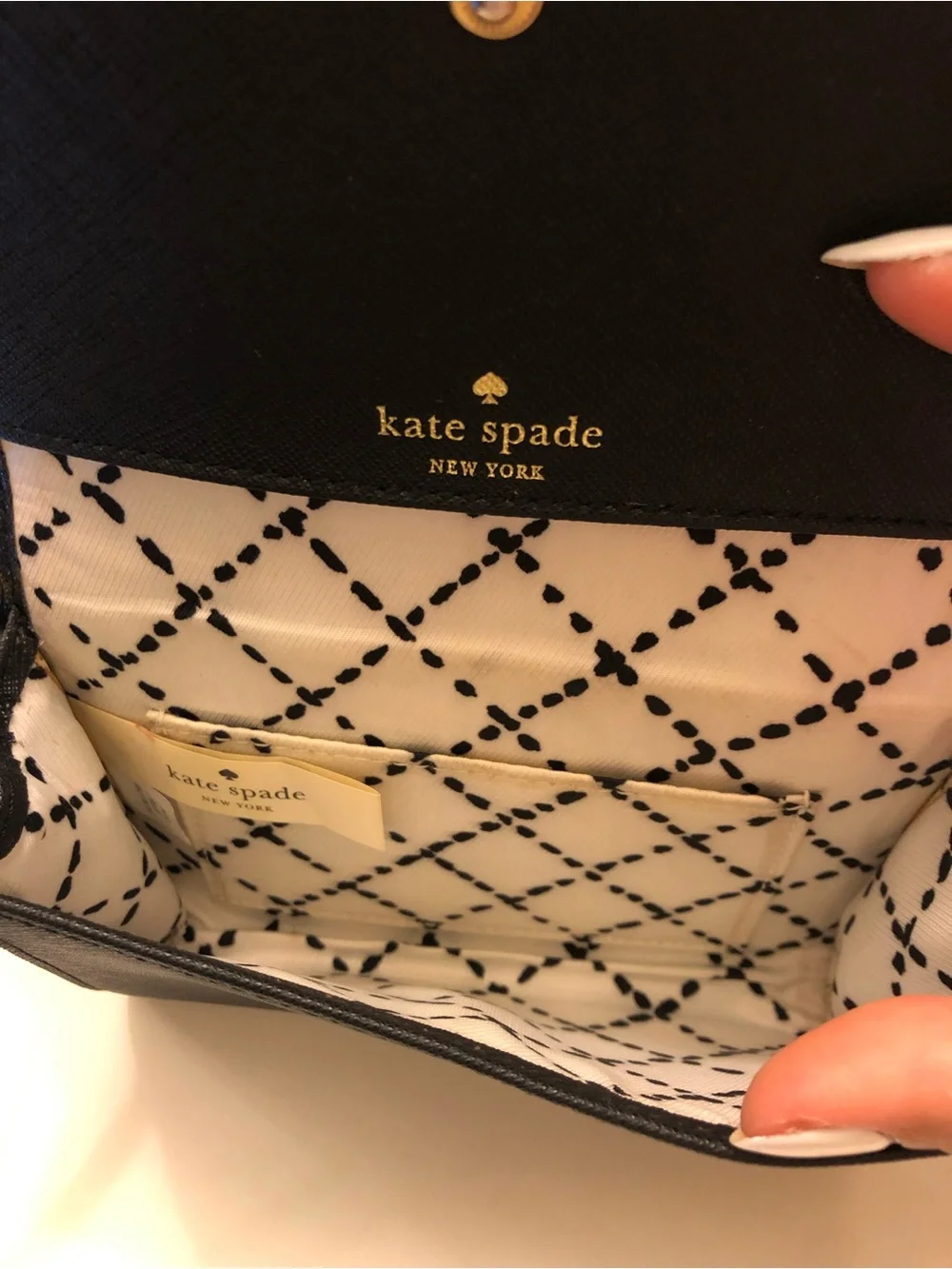 kate spade sleek black